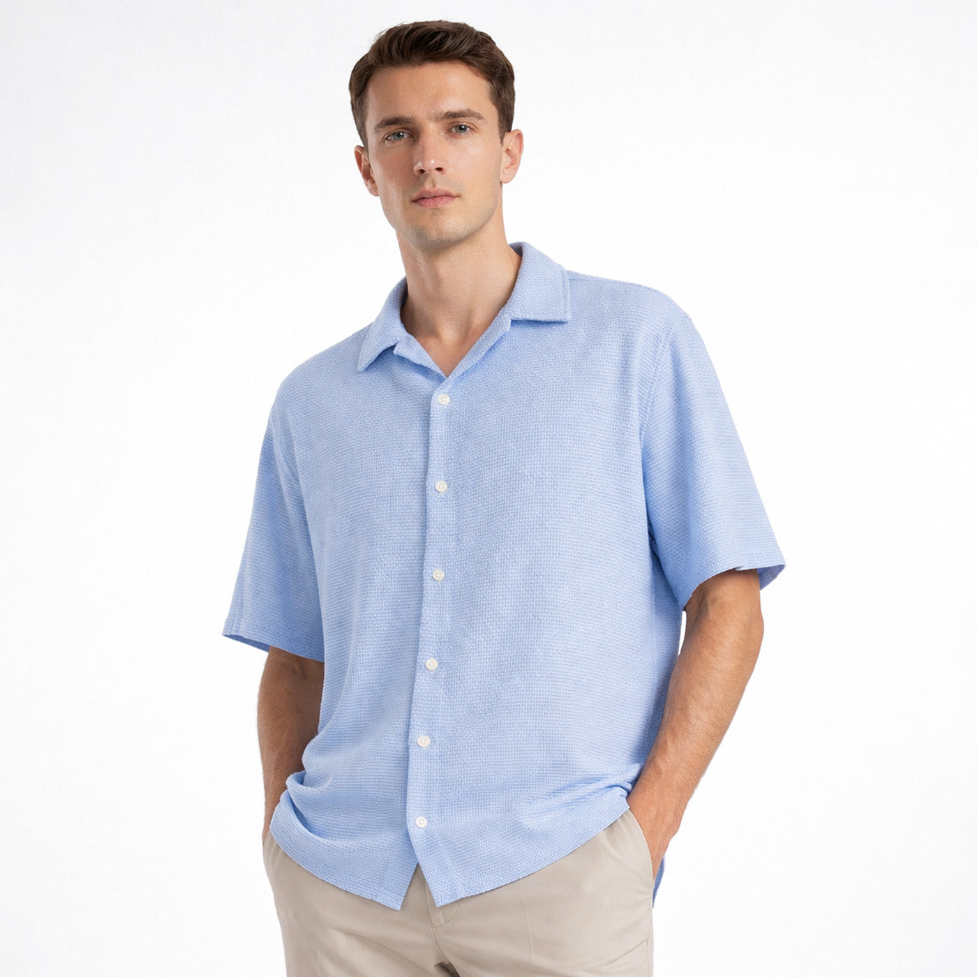 Camisa Crochet Hilo Grueso Liso "ONO"