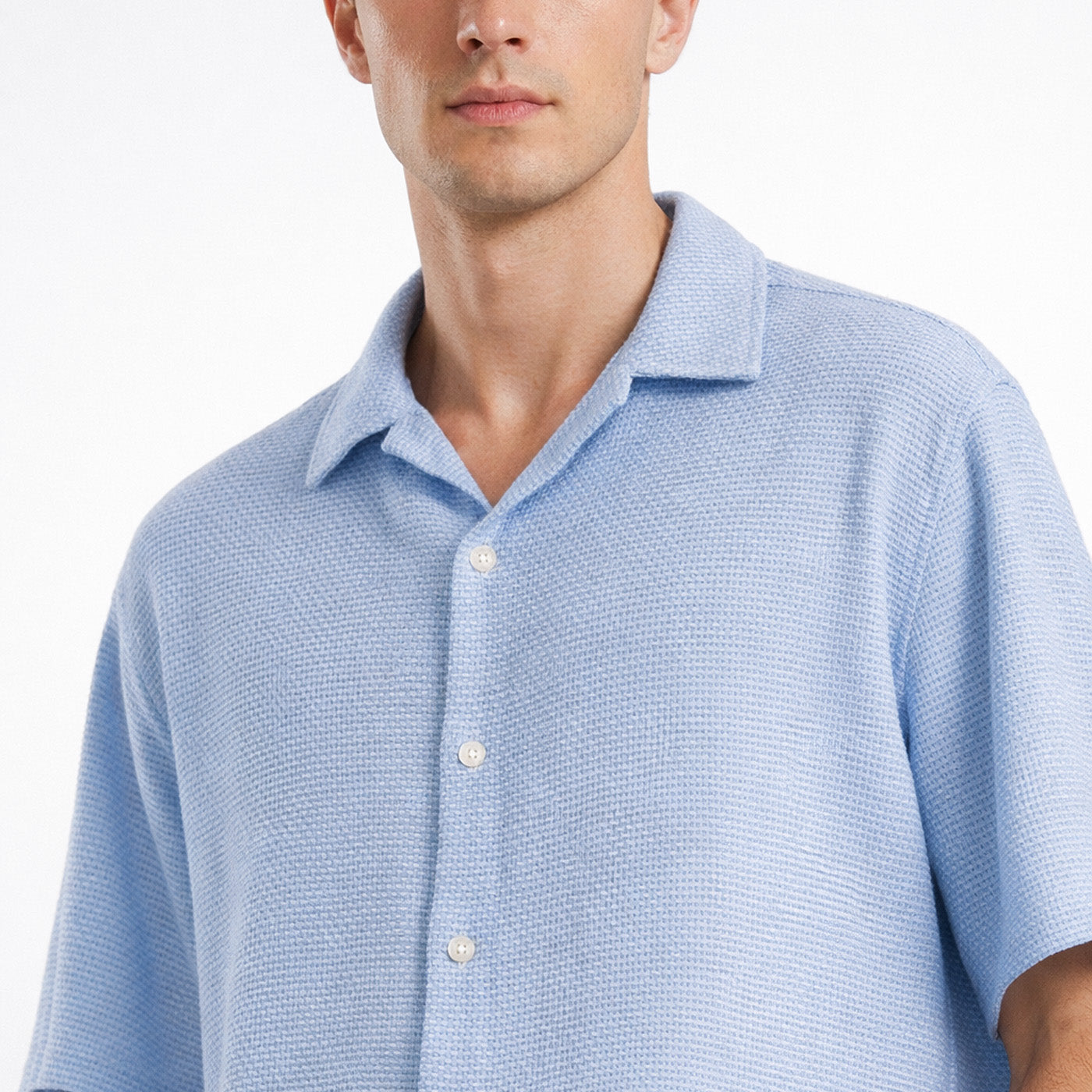 Camisa Crochet Hilo Grueso Liso "ONO"