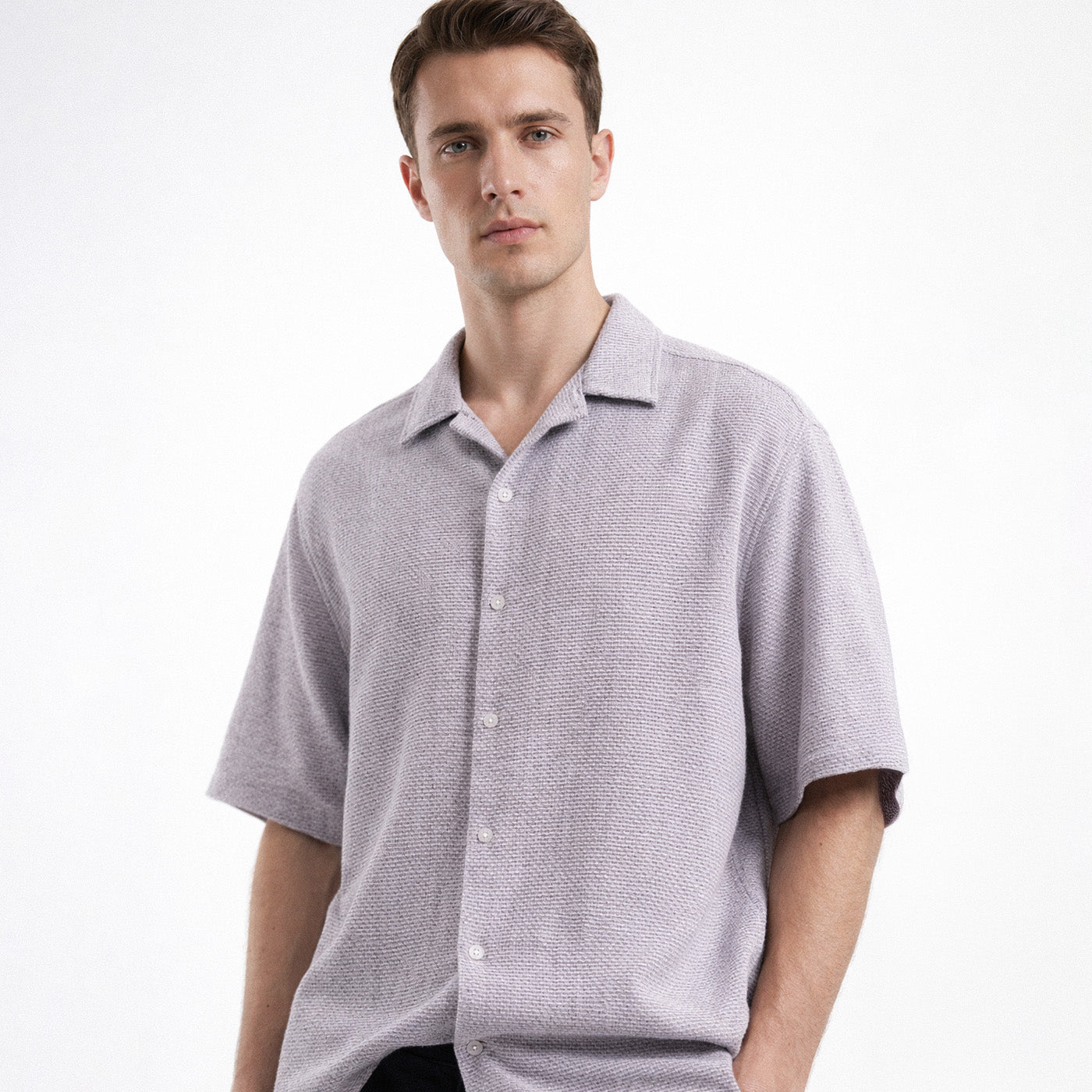 Camisa Crochet Hilo Grueso Liso "ONO"