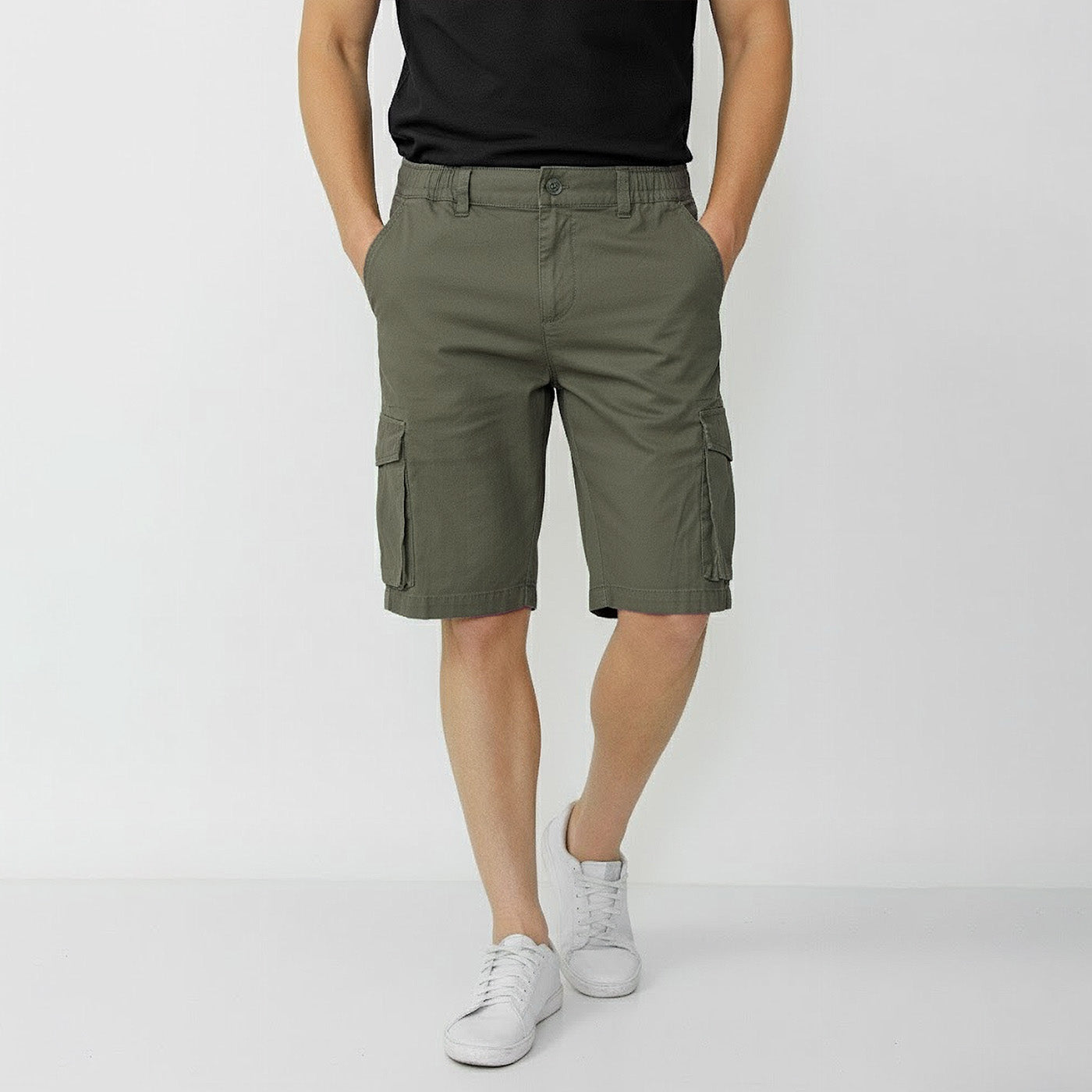Bermuda Jogger Cargo Gabardina
