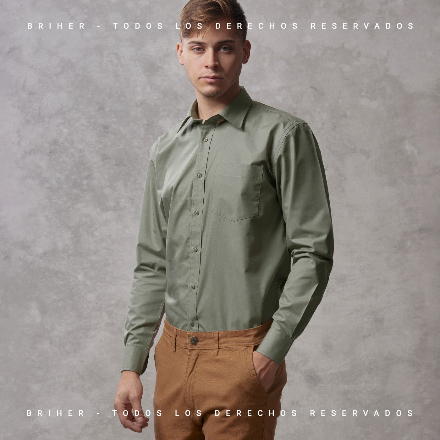 Camisa de Vestir Con bolsillo