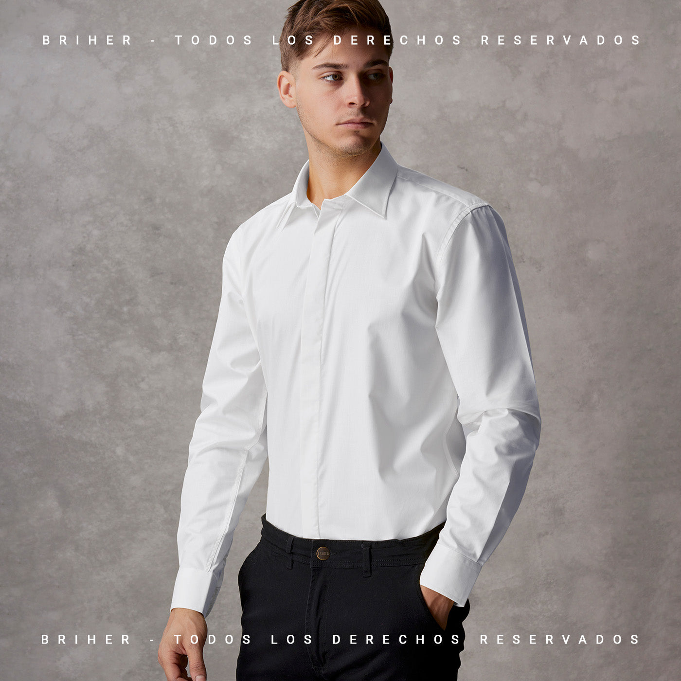 Camisa de Vestir Con Tapa Carterón