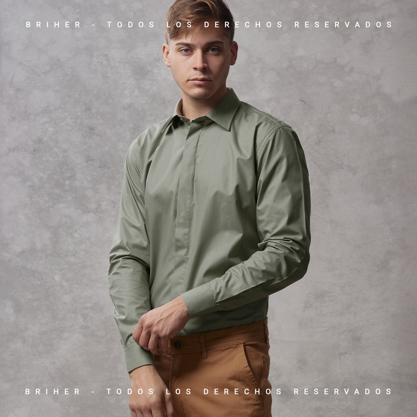 Camisa de Vestir Con Tapa Carterón